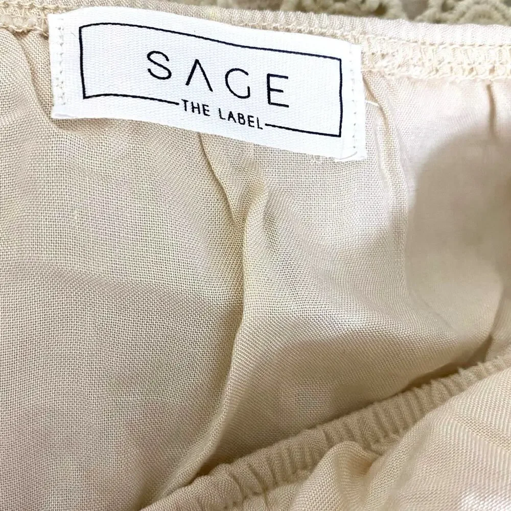 SAGE THE LABEL Off The Shoulder Lace Detail Flowy A Line Dress - Picture 5 of 8